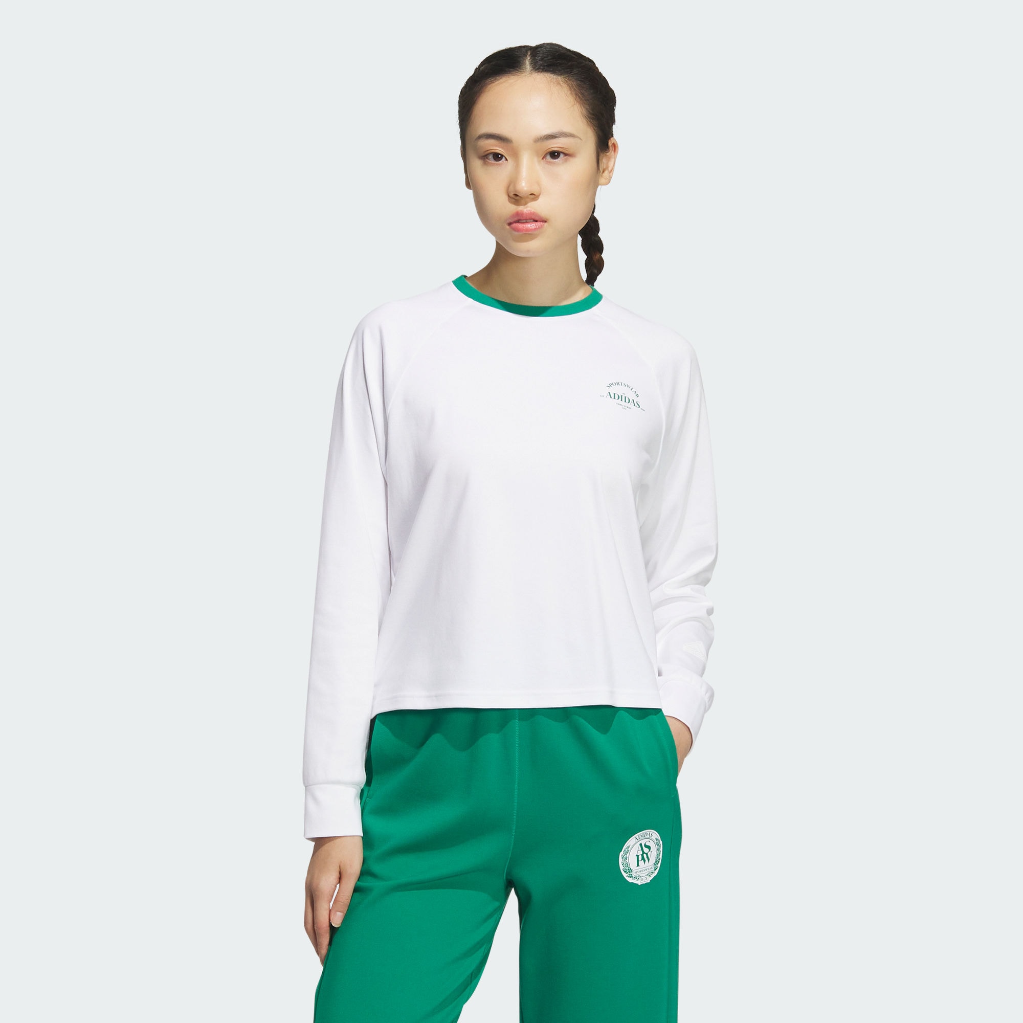 Женская футболка adidas VERBIAGE LONG SLEEVE TEE белая