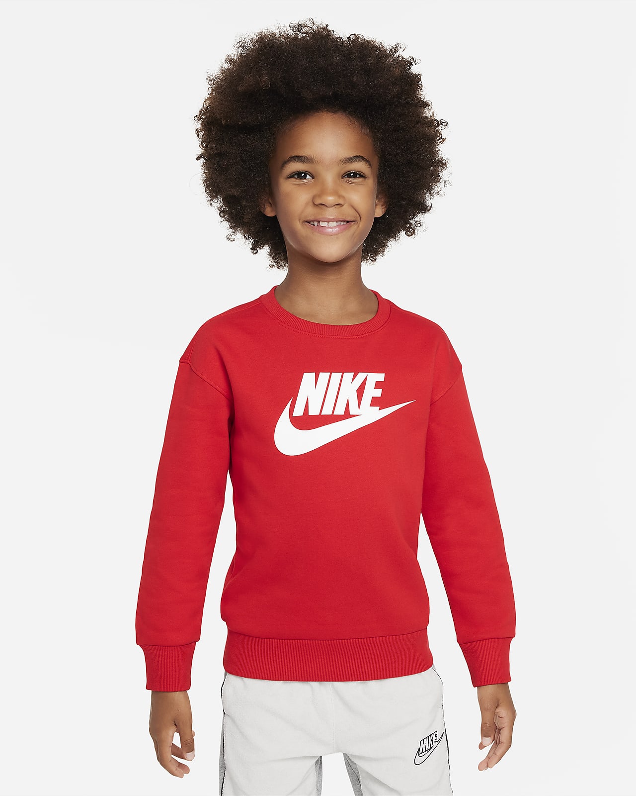 Детский топ Nike Sportswear Club Fleece красный