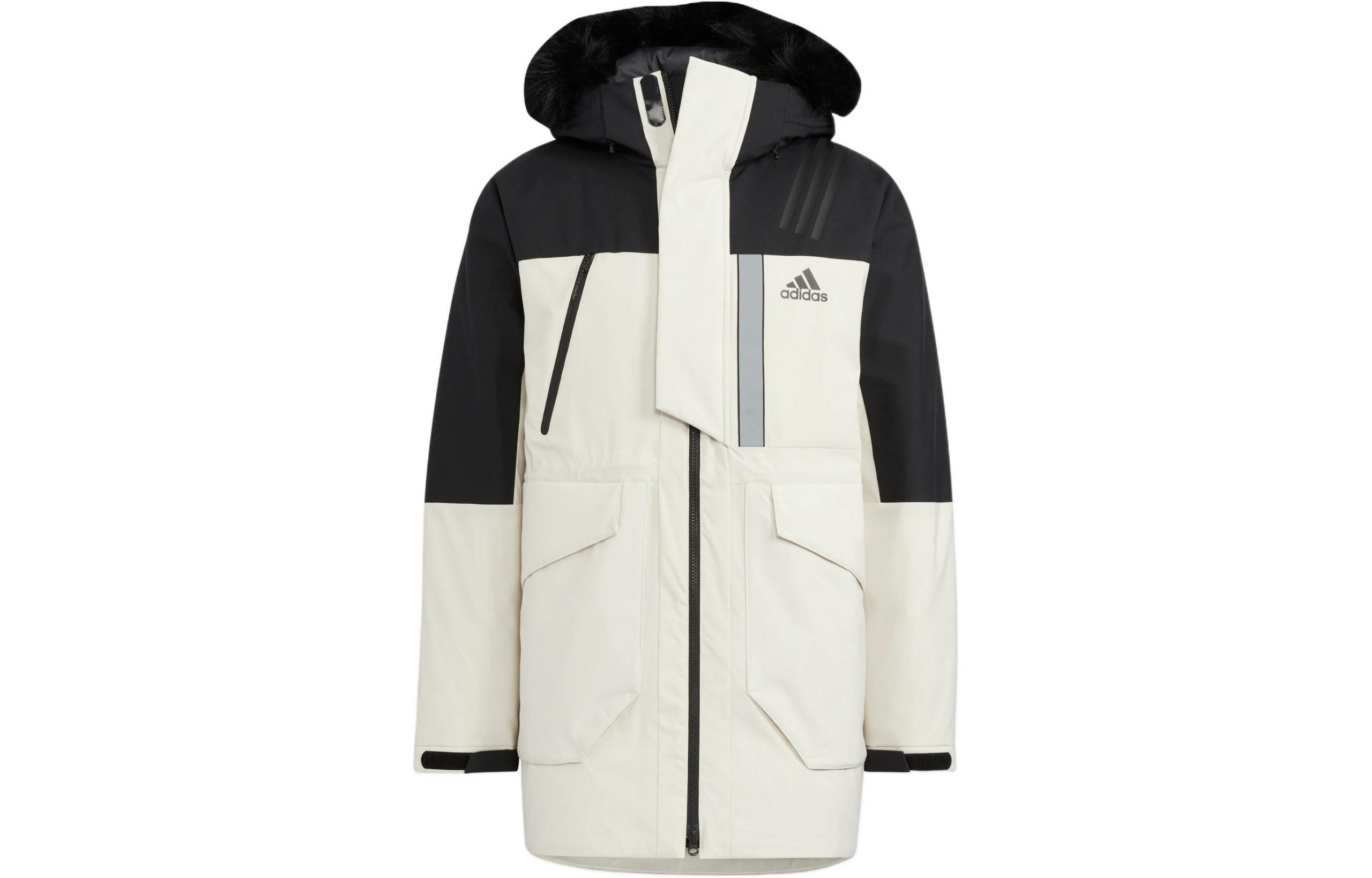 Пуховик adidas Fur Hood Dwn Pk Logo