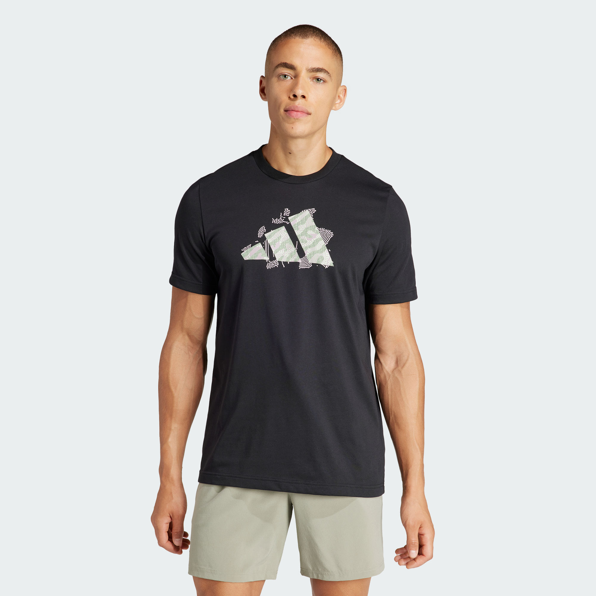 Мужская футболка adidas AEROREADY TENNIS LOGO SLAM TEE черная