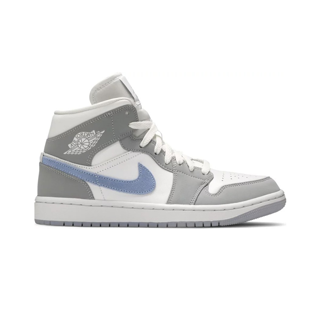 Кроссовки Nike Air Jordan 1 Mid WMNS Wolf Grey Aluminum