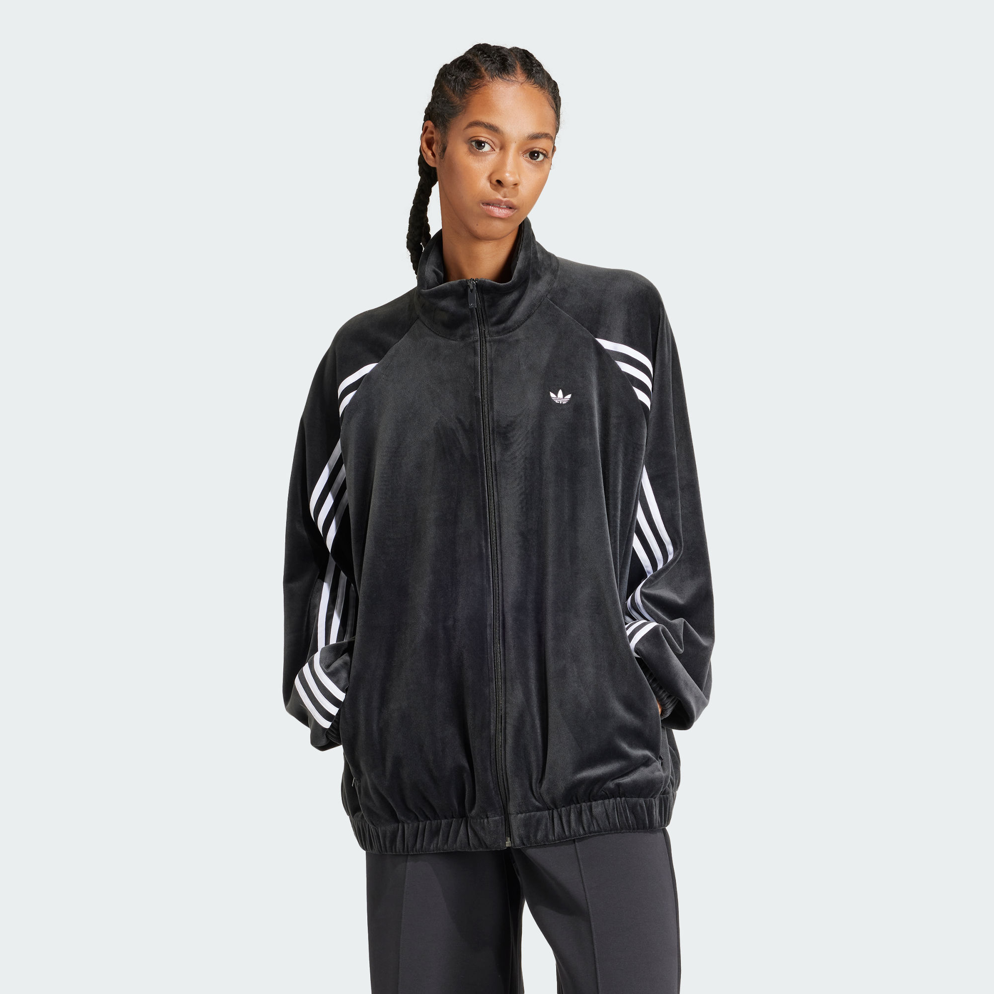 Женская куртка adidas VELVET OVERSIZED TRACK TOP