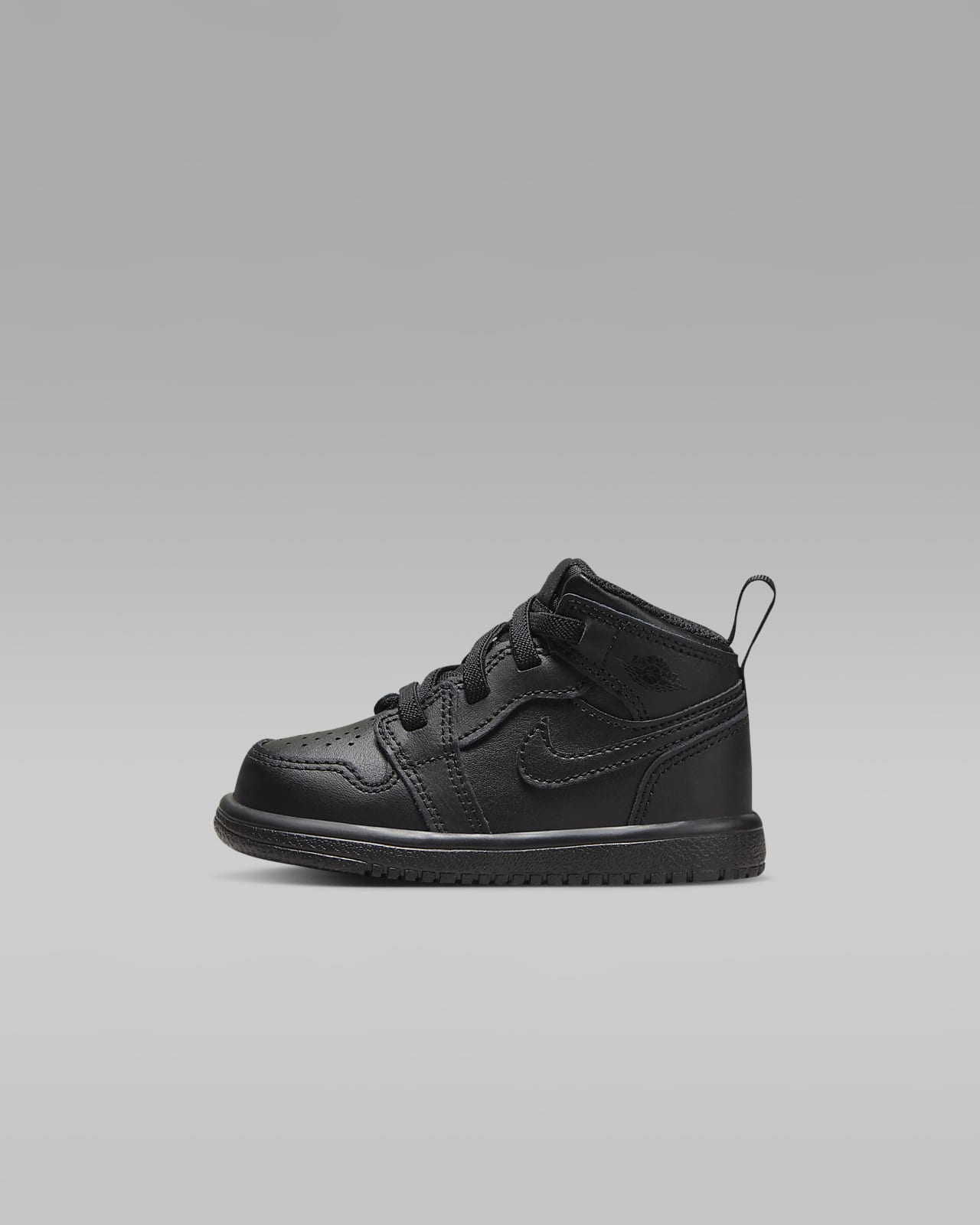 Детские кроссовки nike Jordan 1 Mid Alt (TD) черные