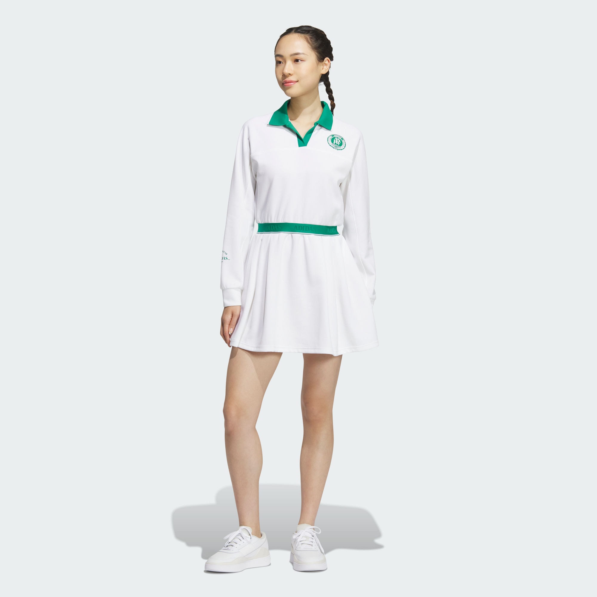 Женский свитшот adidas VERBIAGE LONG SLEEVE DRESS белый