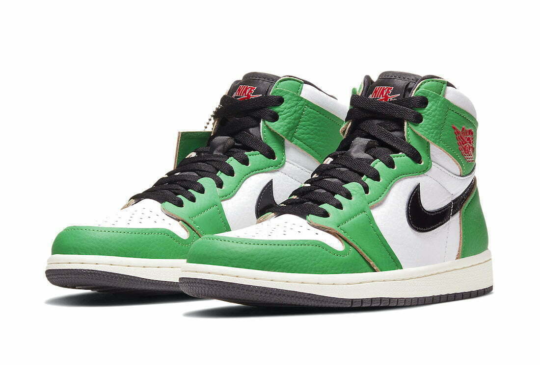 Кроссовки Nike Air Jordan 1 Retro High Lucky Green (W)