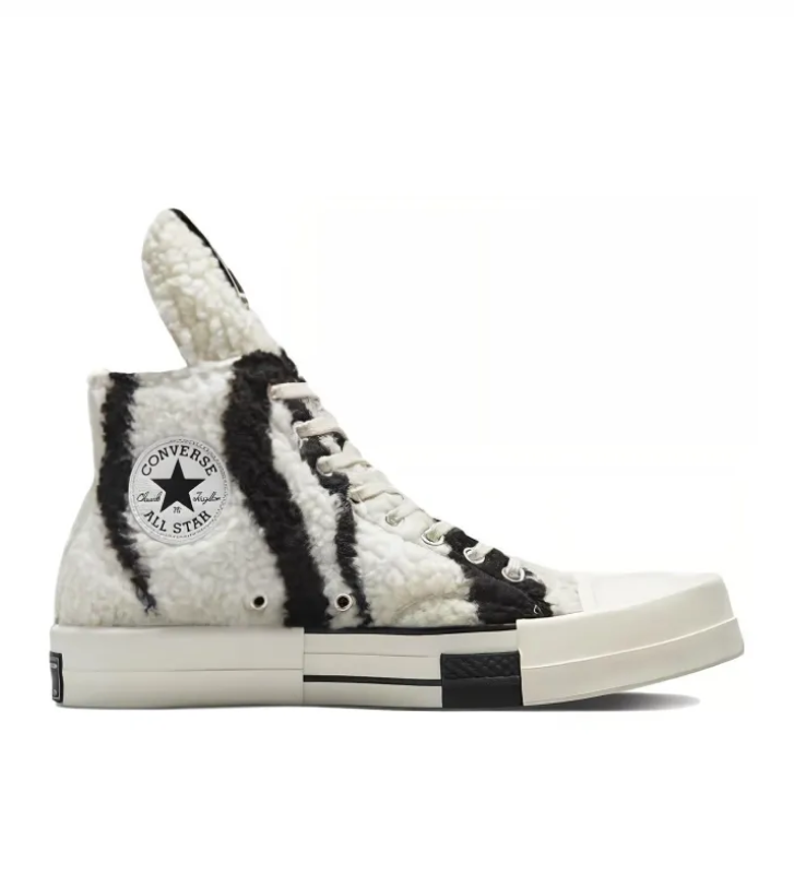 Кеды Converse TURBODRK Chuck Taylor All Star 70 Hi Rick Owens Zebra Print