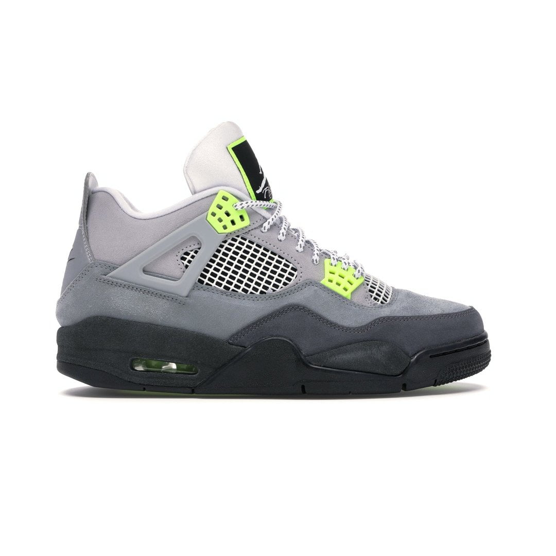 Кроссовки Nike Air Jordan 4 Retro SE 95 Neon серые