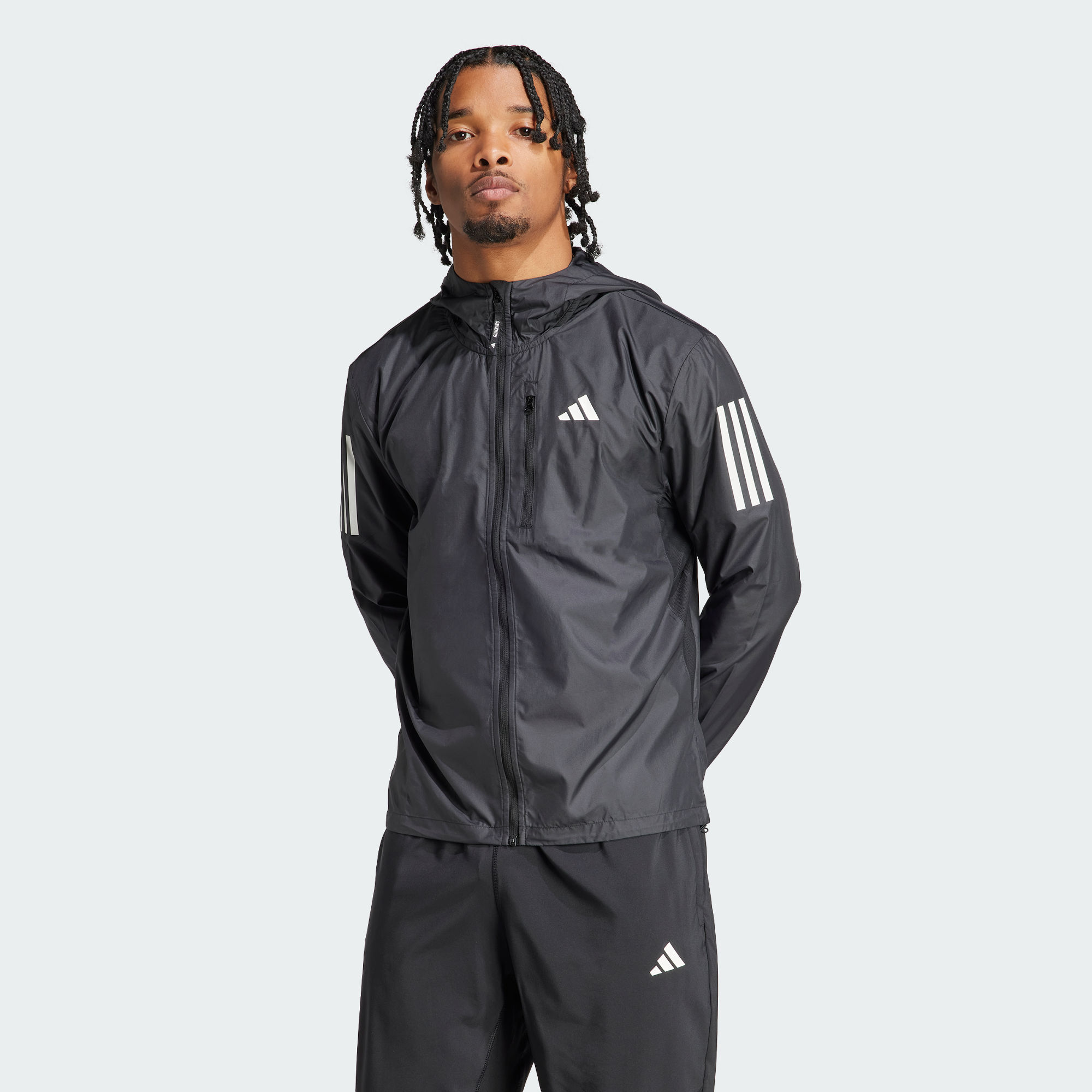 Мужская куртка adidas OWN THE RUN JACKET черная