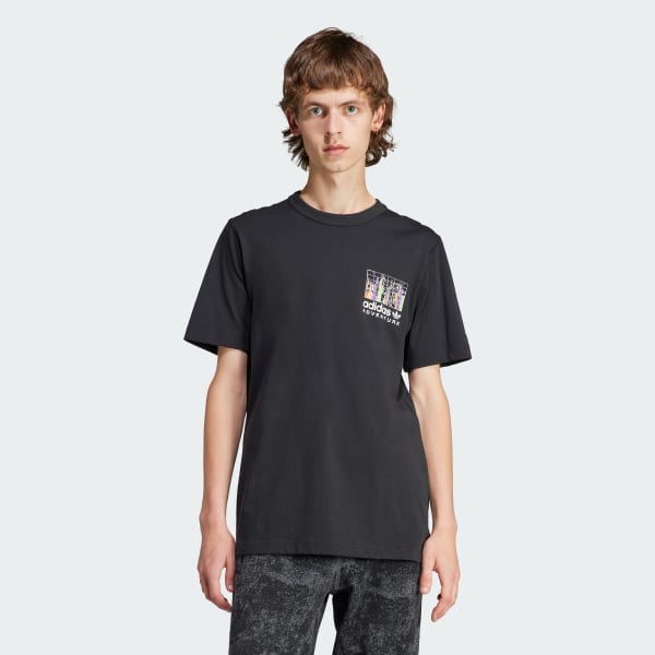 Мужская футболка adidas Adventure Graphic Tee (Черная)