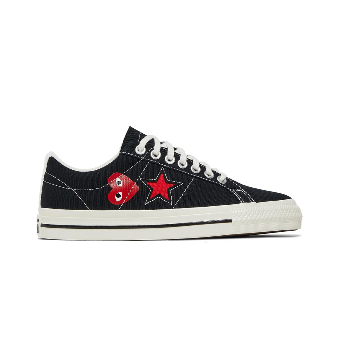 Кеды Converse Comme des Garçons Play x One Star Black White