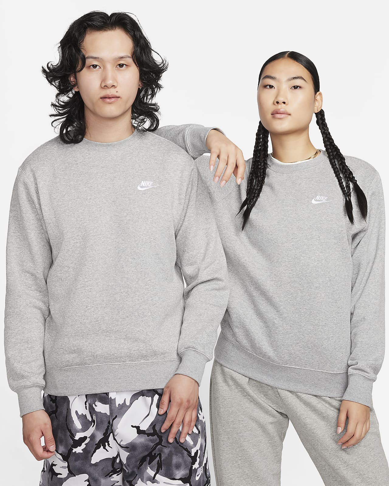 Мужской топ Nike Sportswear Club Fleece белый