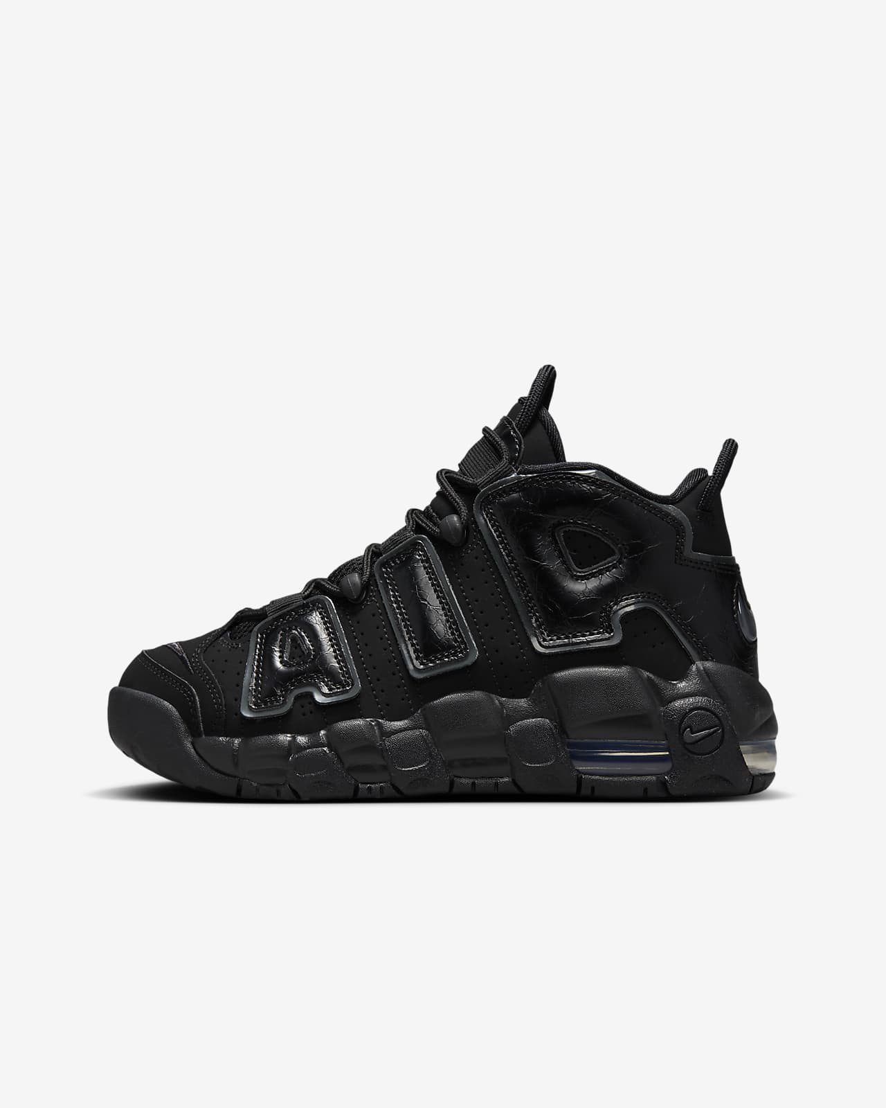 Детские кроссовки Nike Air More Uptempo (GS) черные