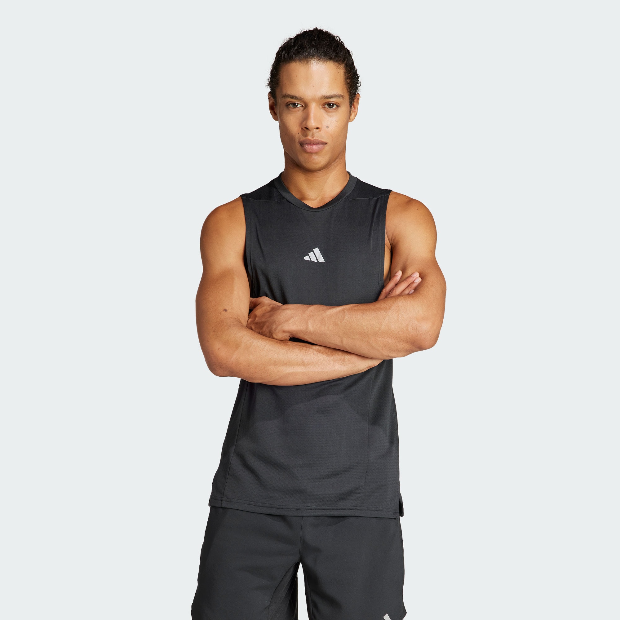 Мужская футболка adidas TRAINING WORKOUT HEAT.RDY TANK TOP черная