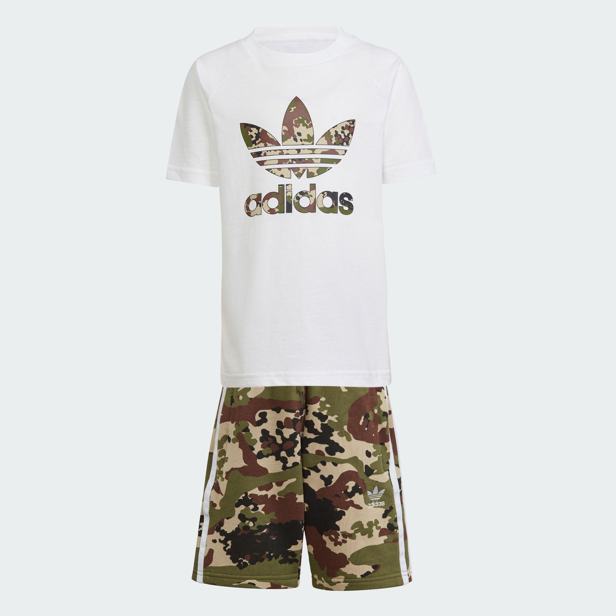 Детский комплект adidas CAMO SHORT TEE SET IS3282