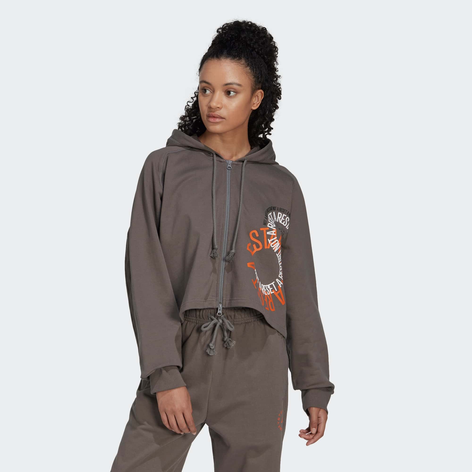 Женское худи adidas CROPPED HOODIE IB5893