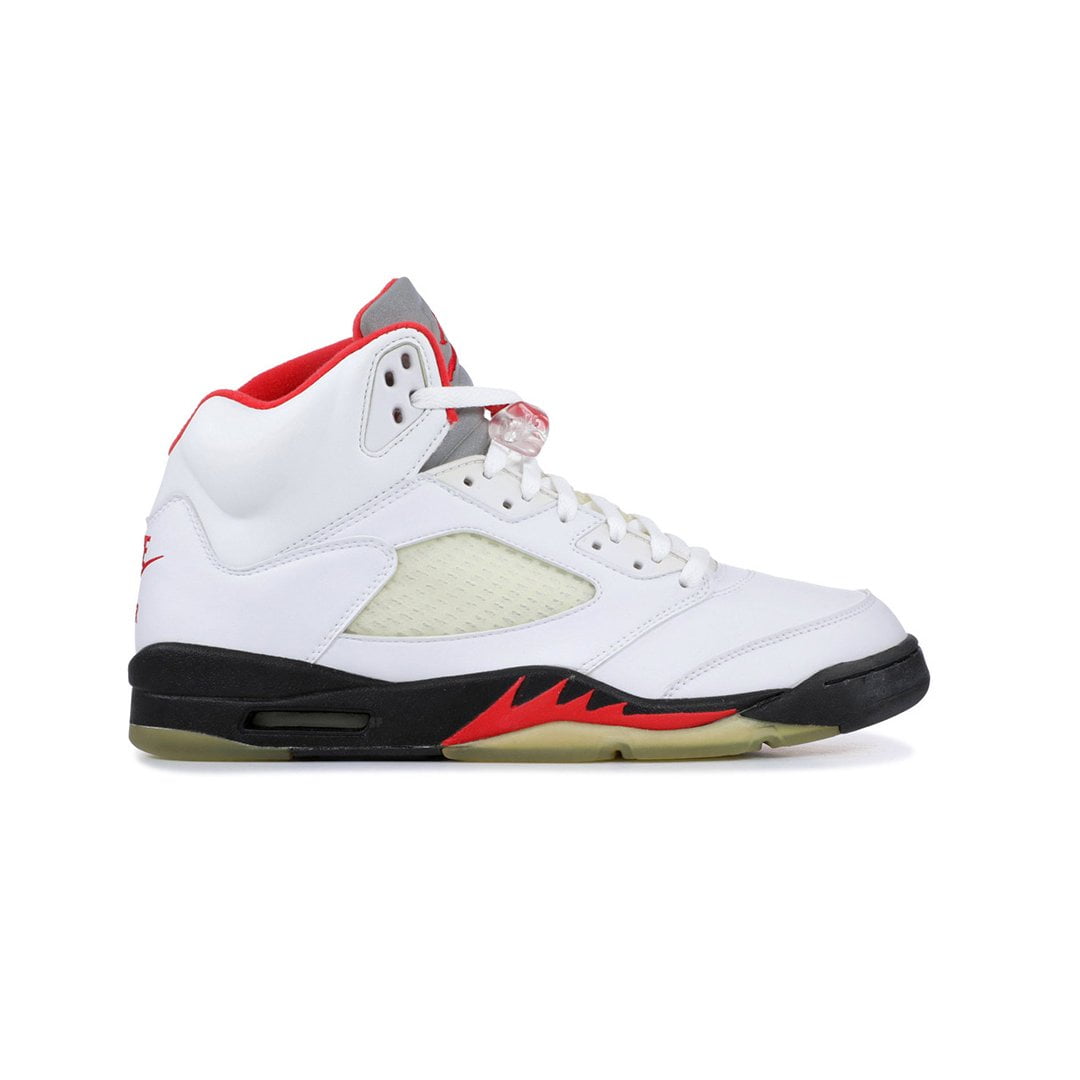 Кроссовки Nike Air Jordan 5 Retro Fire Red Silver Tongue (2020)