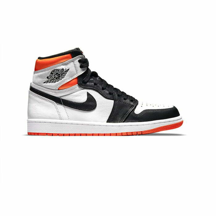 Кроссовки Nike Air Jordan 1 Retro High Electro Orange черно-белые