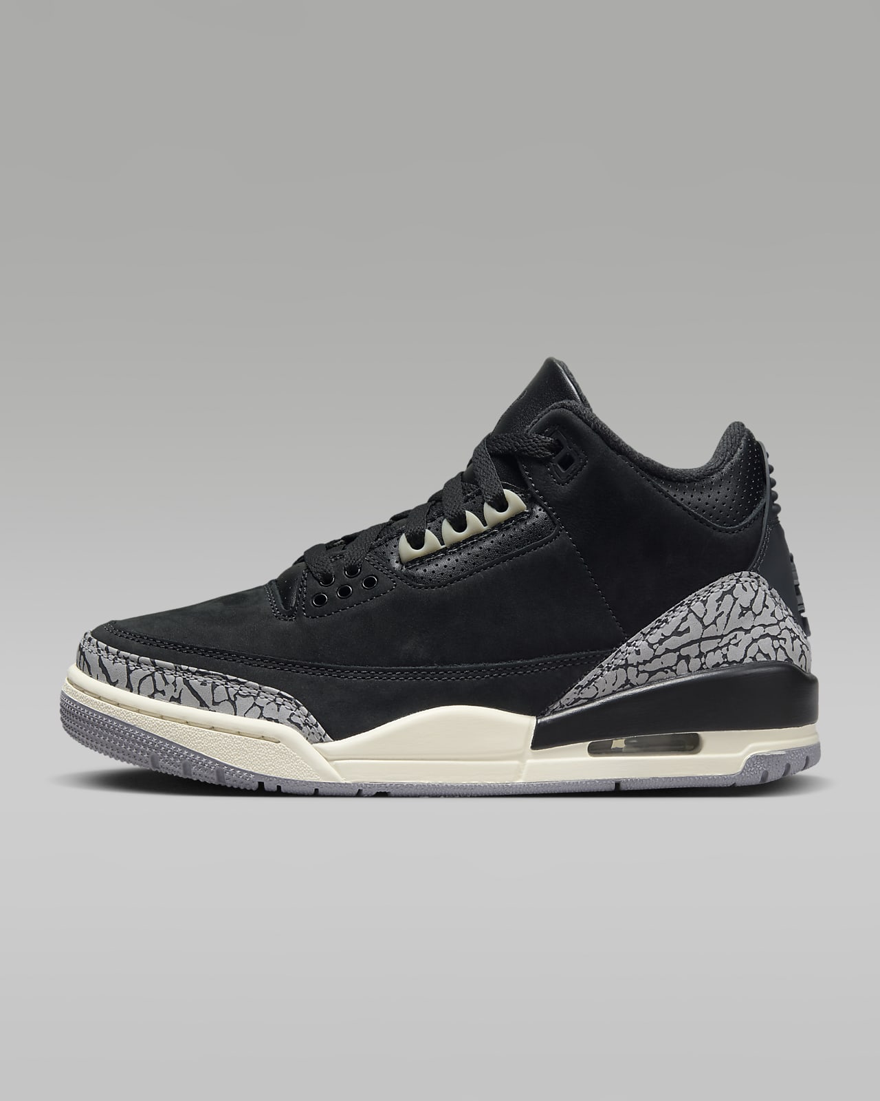 Женские кроссовки nike Air Jordan 3 Retro черные