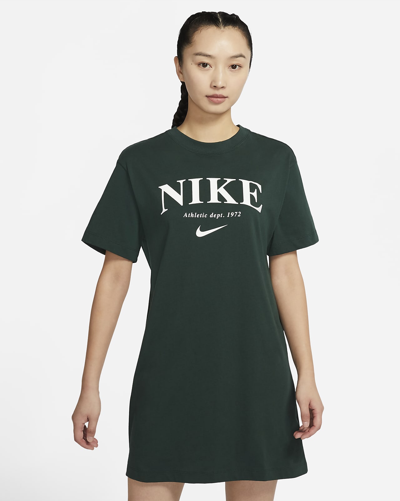 Женская платье Nike Sportswear Essential зеленое