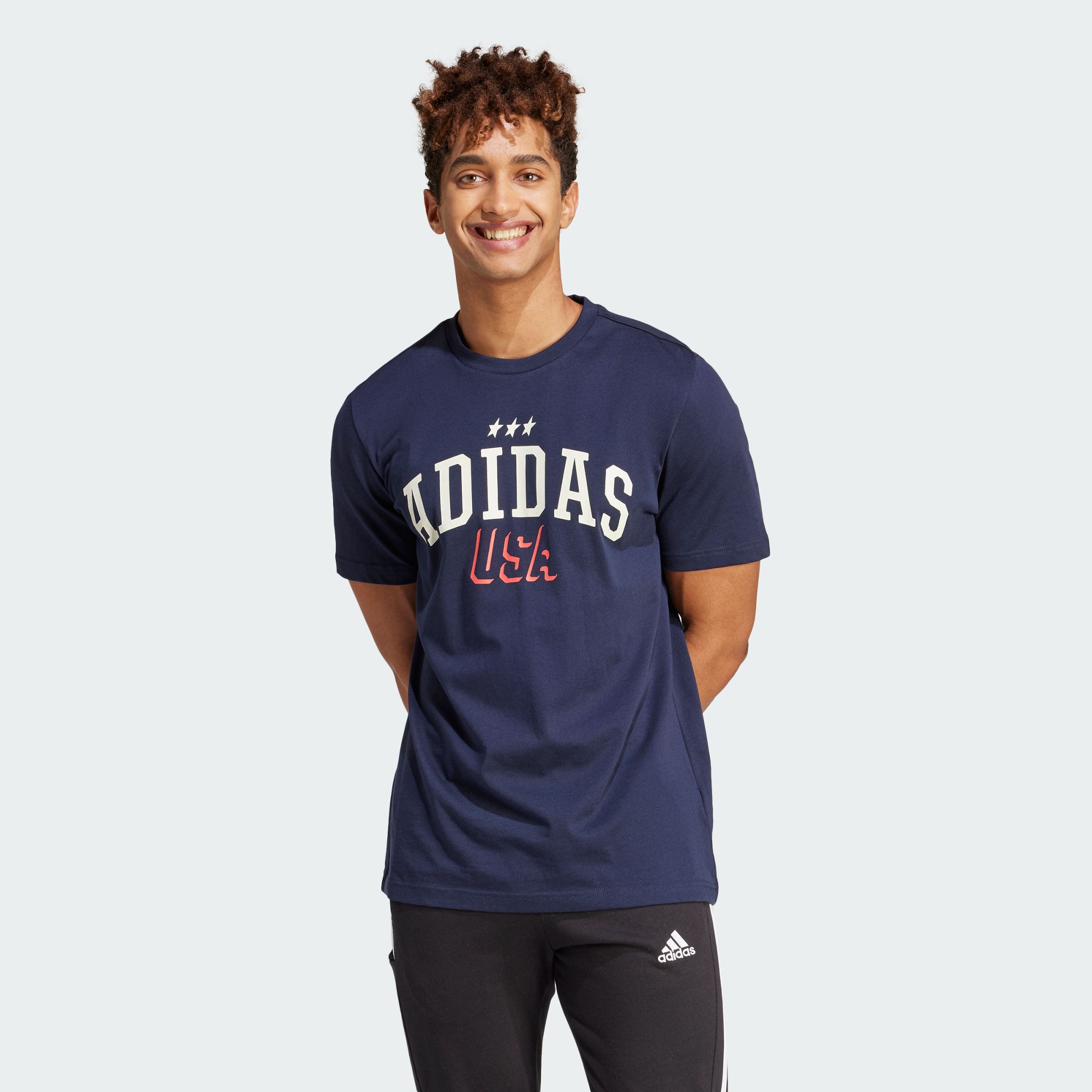 Мужская футболка adidas AMERICANA GRAPHIC T-SHIRT синяя