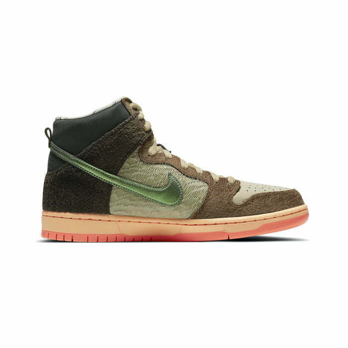 Кроссовки Nike SB Dunk High Concepts Turdunken (бежевый/зеленый)