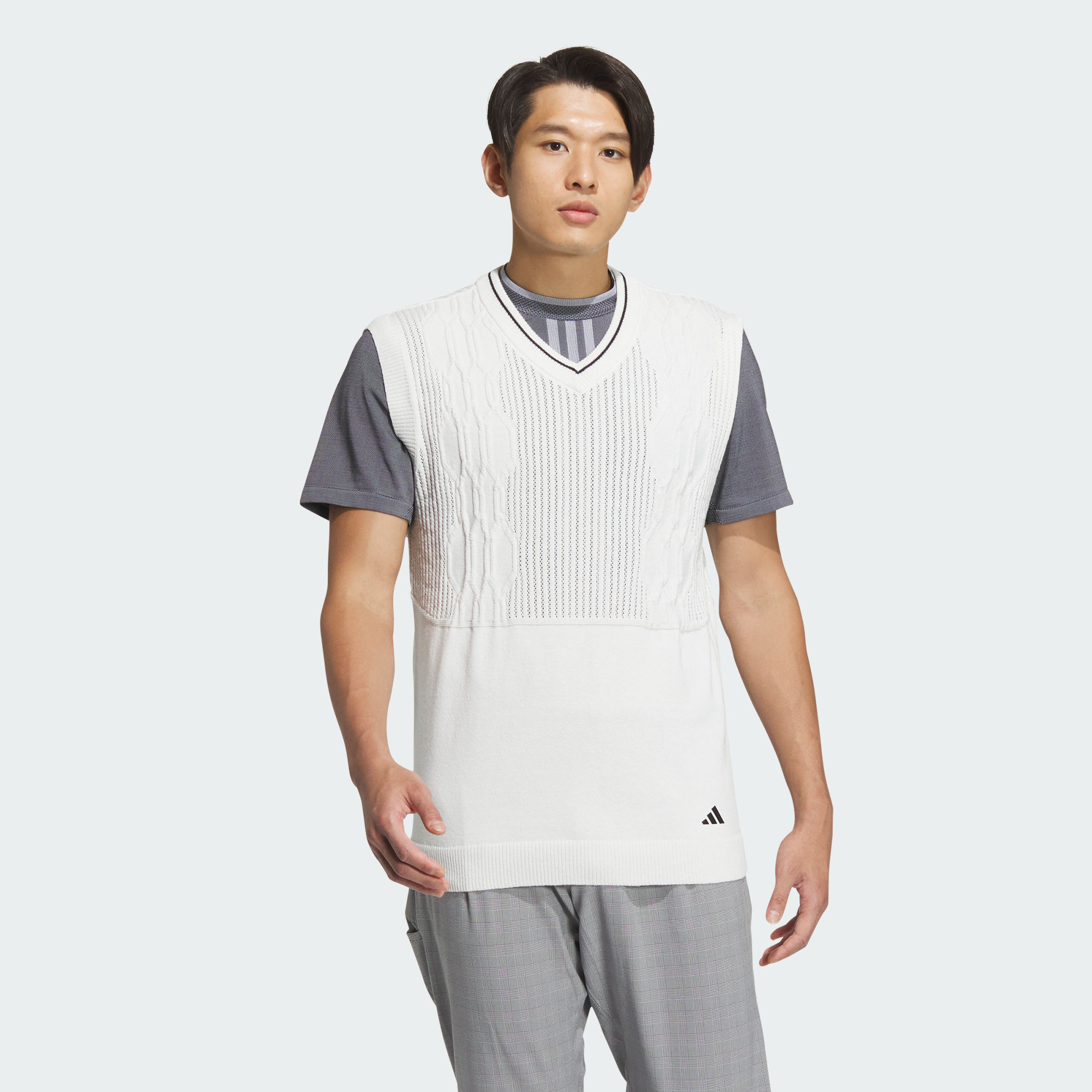 Мужской жилет adidas PRIMEKNIT GRADATION PATTERN VEST белый