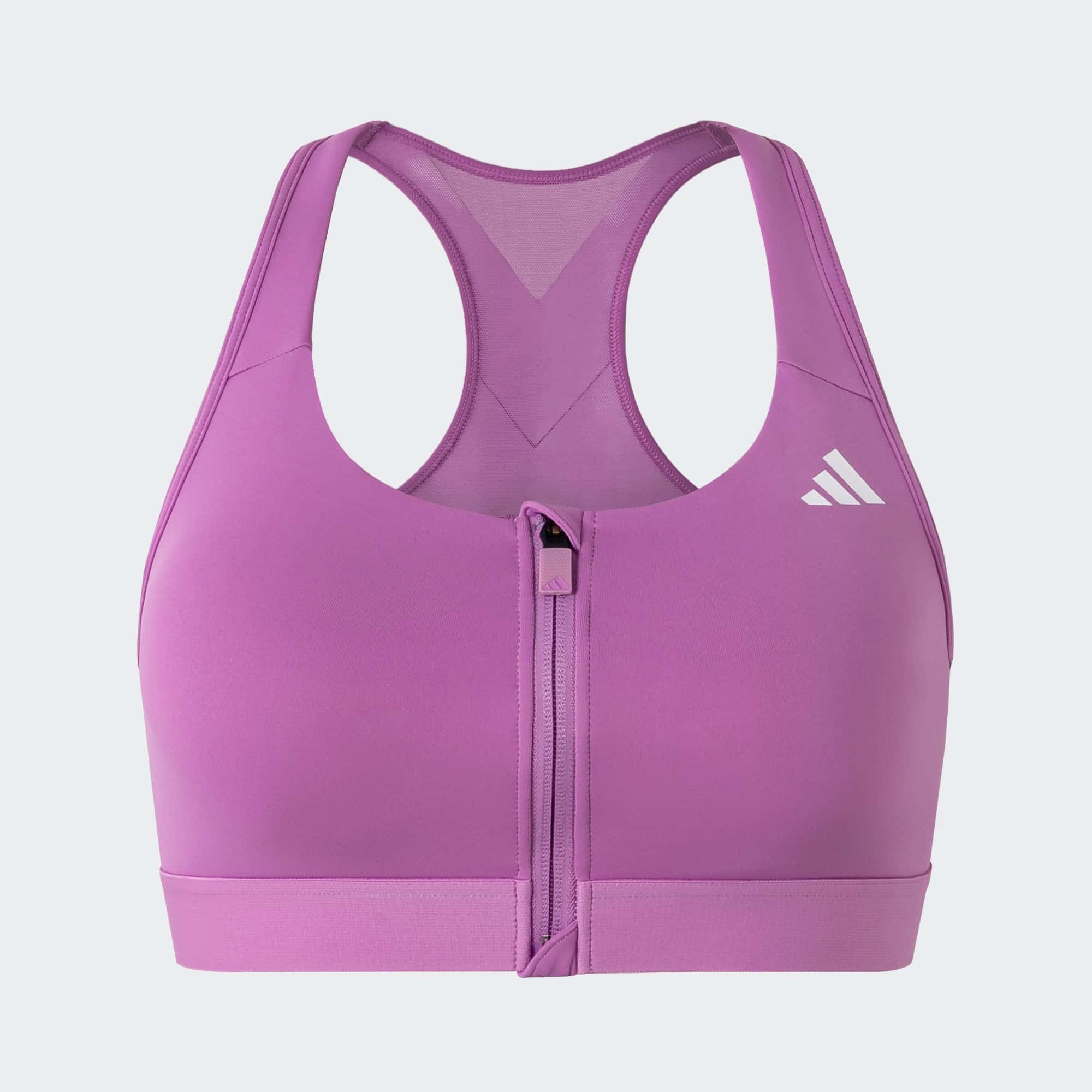 Женский топ adidas POWERREACT MEDIUM-SUPPORT ZIP BRA