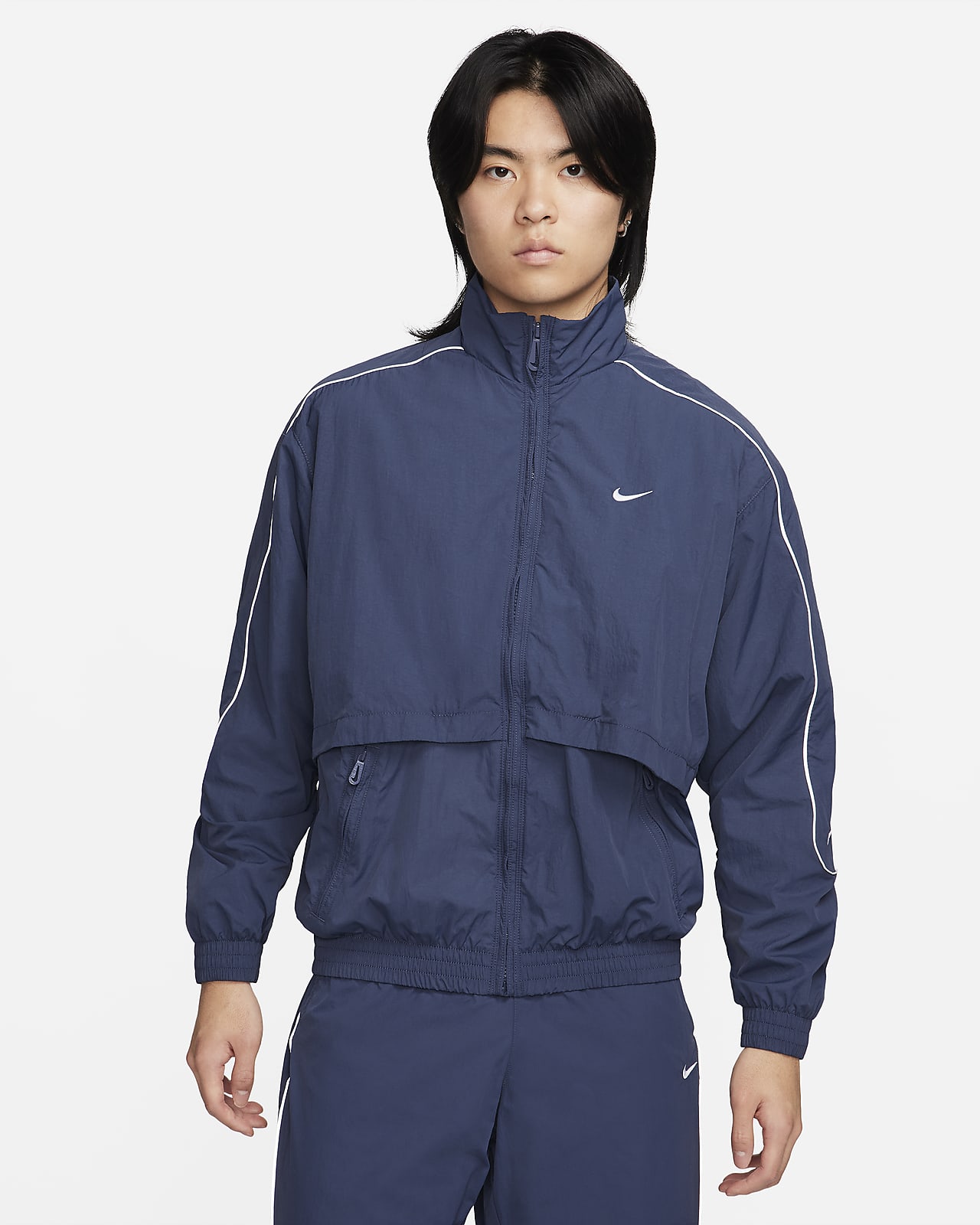 Мужская куртка Nike Sportswear Solo Swoosh белая