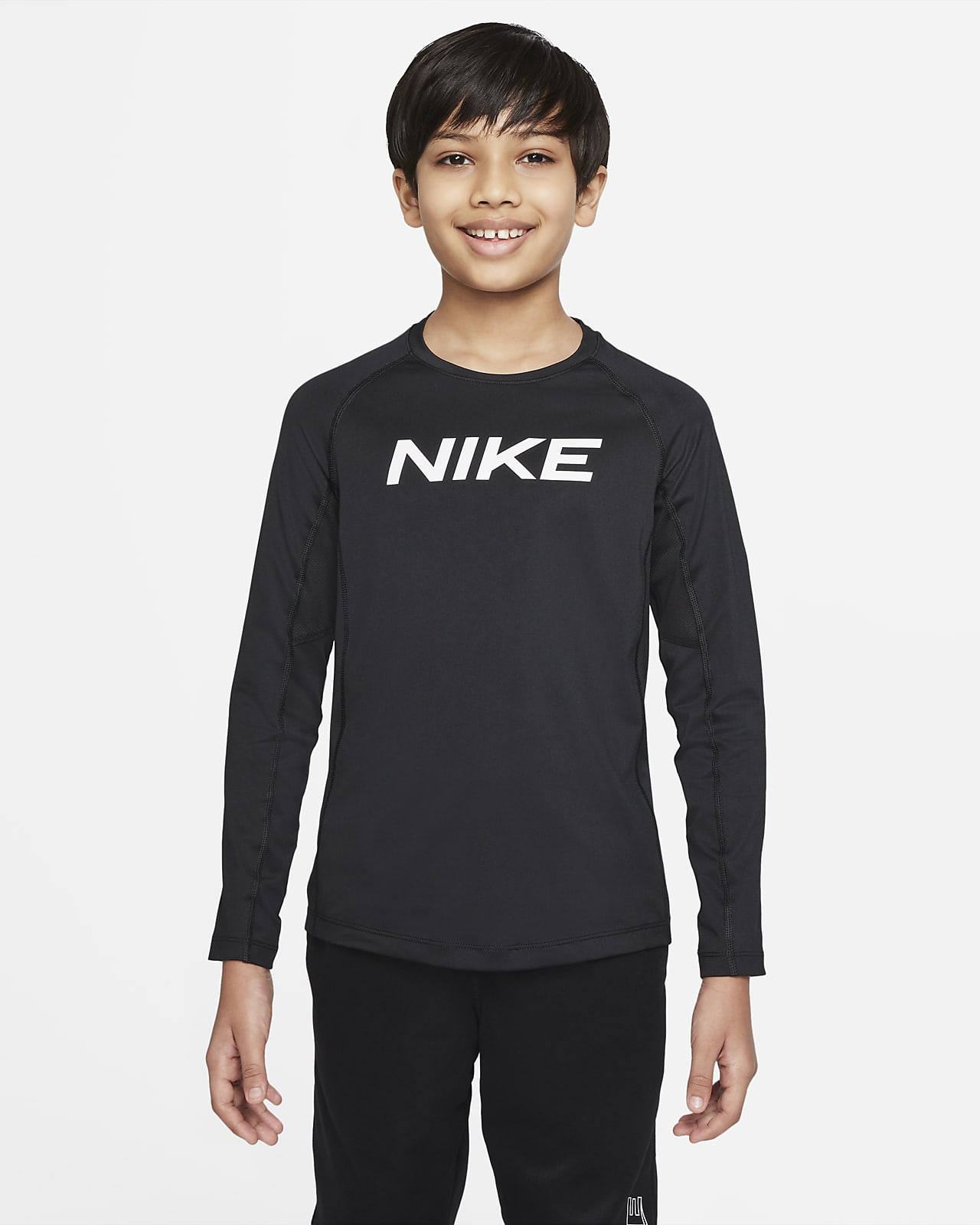 Детский топ Nike Pro Dri-FIT черный