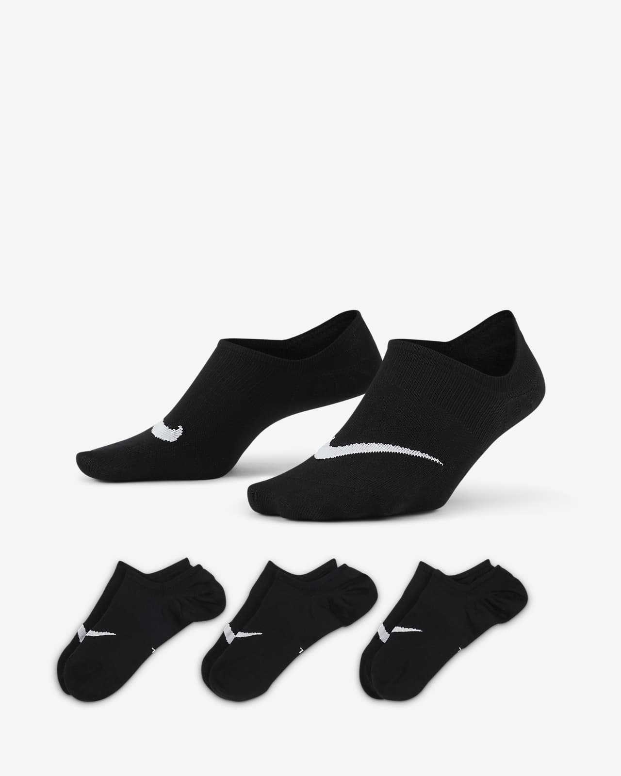 Женские носки Nike Everyday Plus Lightweight черные