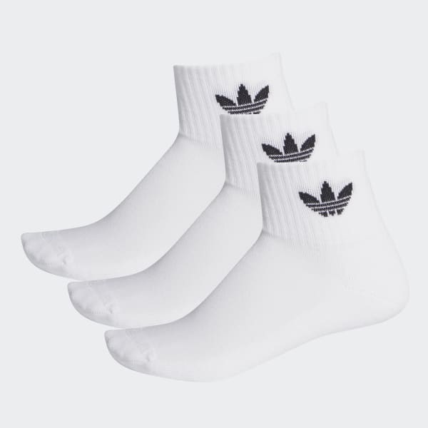 носки MID-CUT ANKLE SOCKS - 3 PAIRS ( Белые )