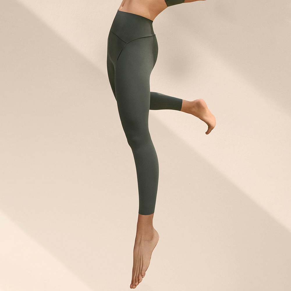 Женские леггинсы adidas ALL ME LUXE 7/8 LEGGINGS зеленые