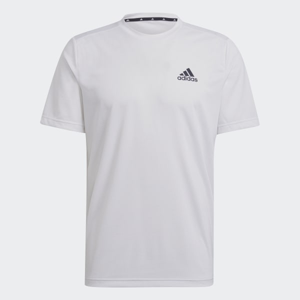 Мужская футболка adidas AEROREADY DESIGNED TO MOVE SPORT TEE (Белая)