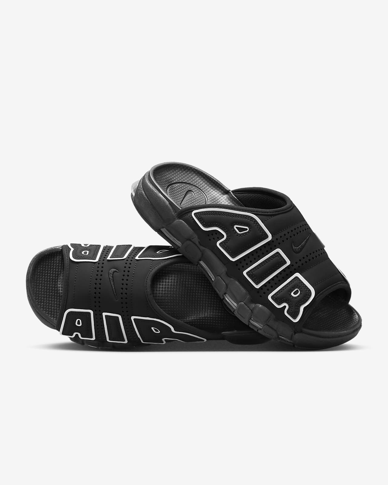 Мужские сланцы Nike Air More Uptempo Slide черные