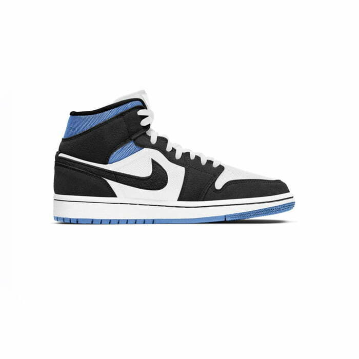 Кроссовки Nike Air Jordan 1 Mid Emerges In Black And Blue