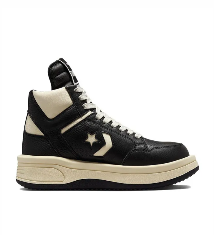 Кеды Converse Mid Rick Owens x TURBOWPN DRKSHDW Black Cloud Cream