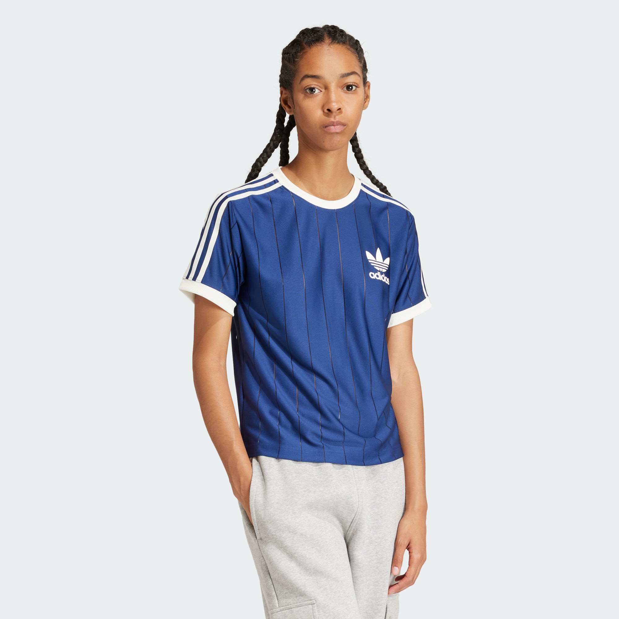 Женская футболка adidas 3-STRIPES T-SHIRT синяя