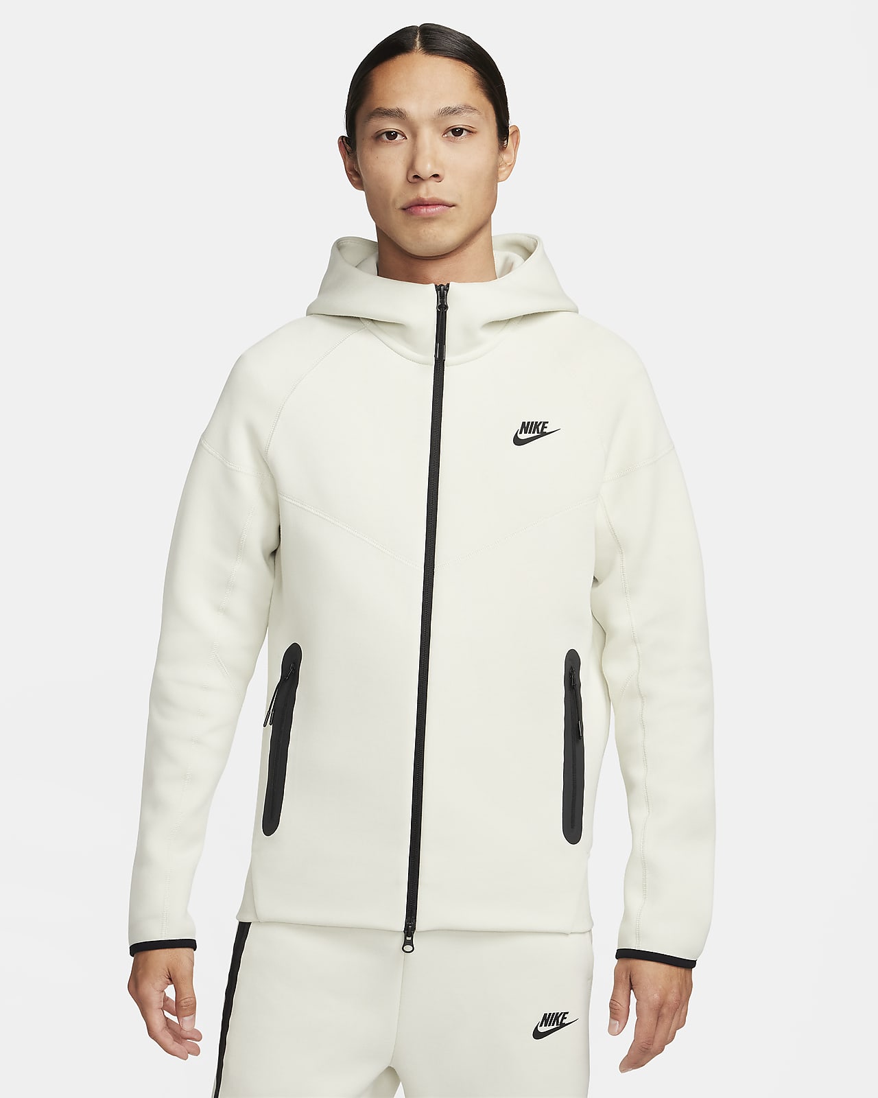 Мужская толстовка Nike Sportswear Tech Fleece Windrunner черная