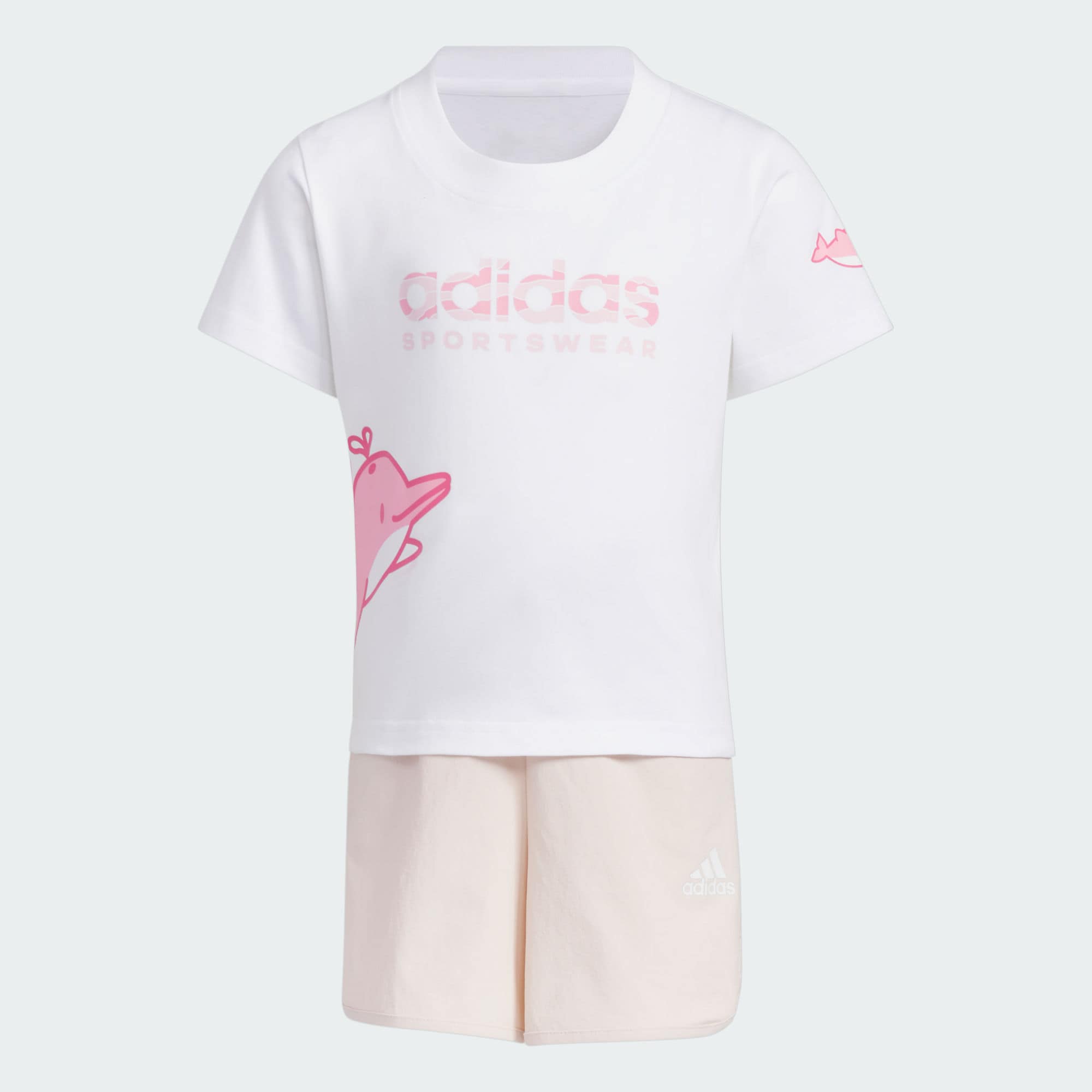 Детские шорты adidas PEMSLOU TEE AND SHORTS SET JF3866