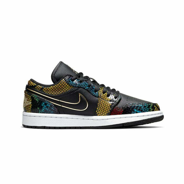 Кроссовки Nike Air Jordan 1 Low Multicolor Snakeskin (2020)