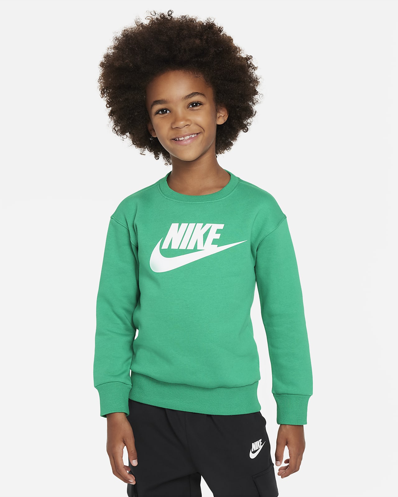 Детский топ Nike Sportswear Club Fleece зеленый