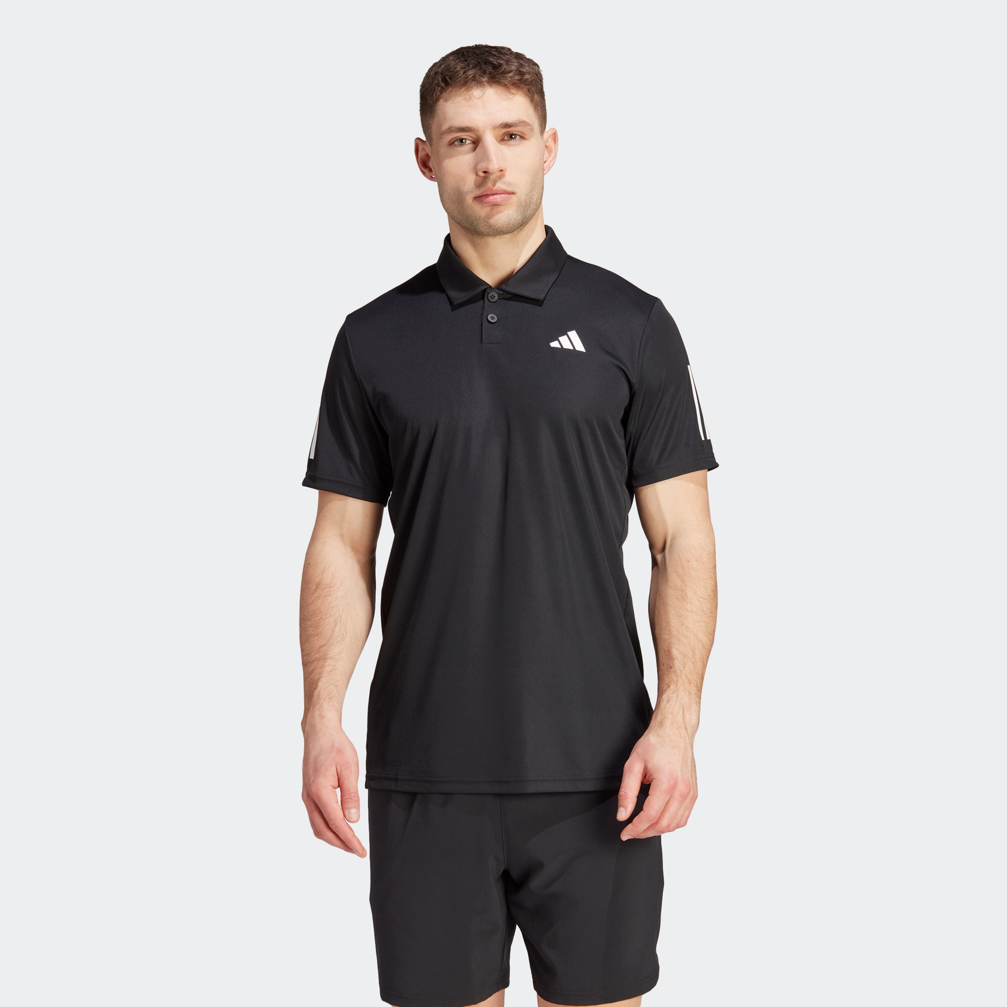 Мужская футболка adidas CLUB SMU3S POLO черная