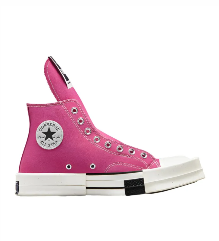 Кеды Converse TURBODRK Laceless Chuck Taylor All Star 70 Hi Rick Owens DRKSHDW Cactus Flower Pink