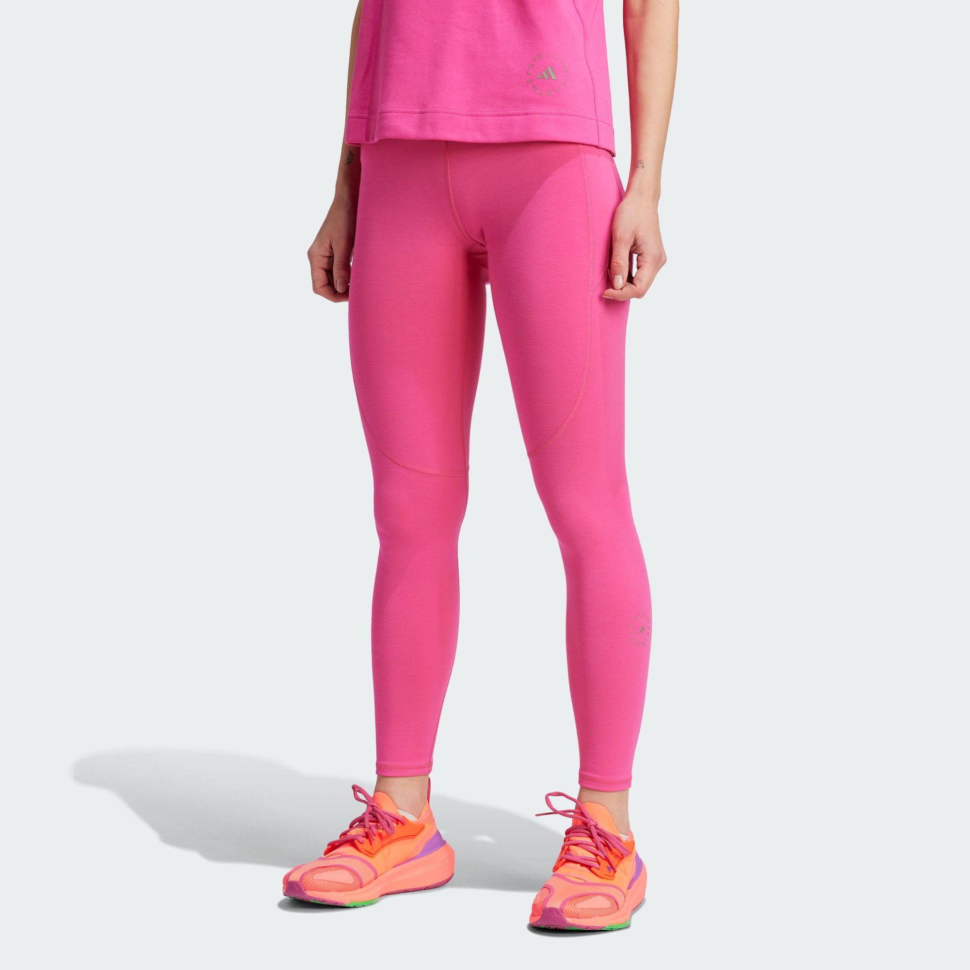 Женские леггинсы adidas 7/8 YOGA LEGGINGS розовые