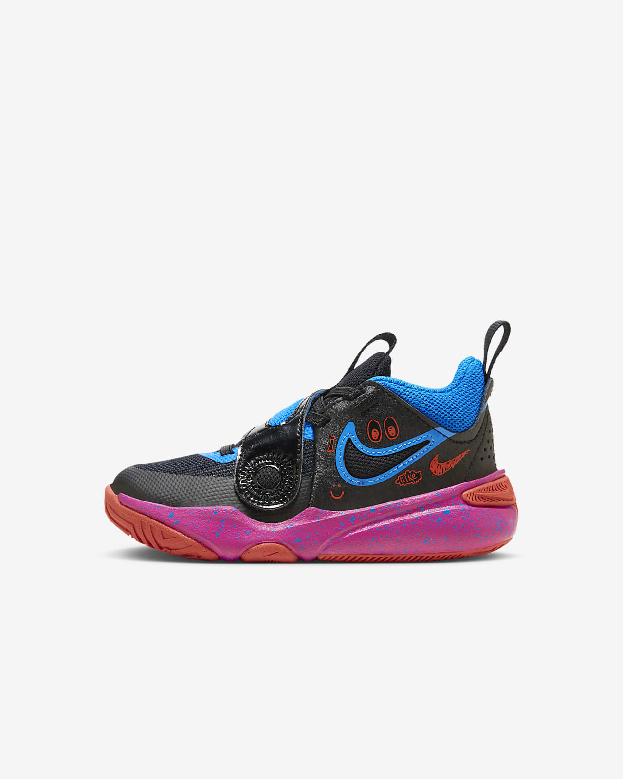 Детские кроссовки Nike Team Hustle D 11 LIL (PS) черные