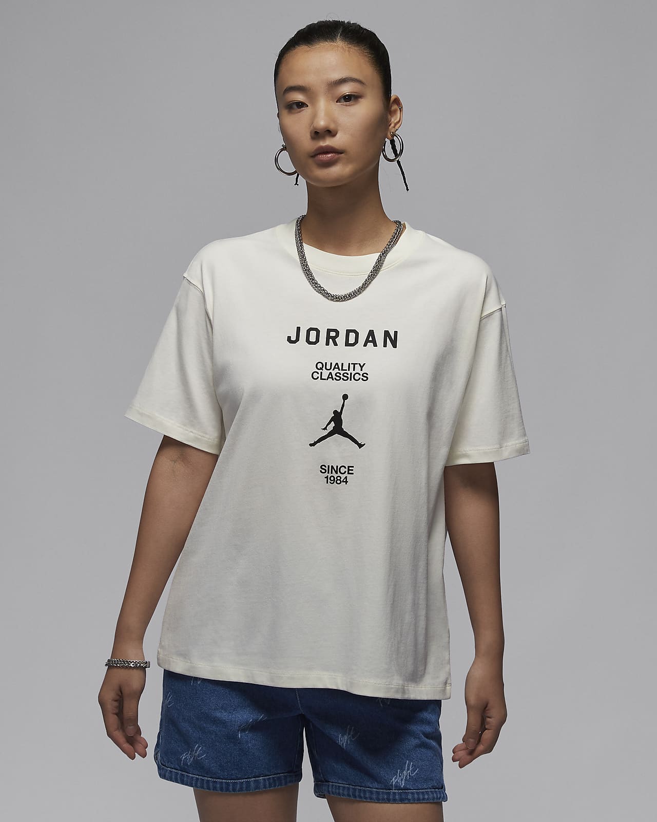 Женская футболка nike Jordan черная