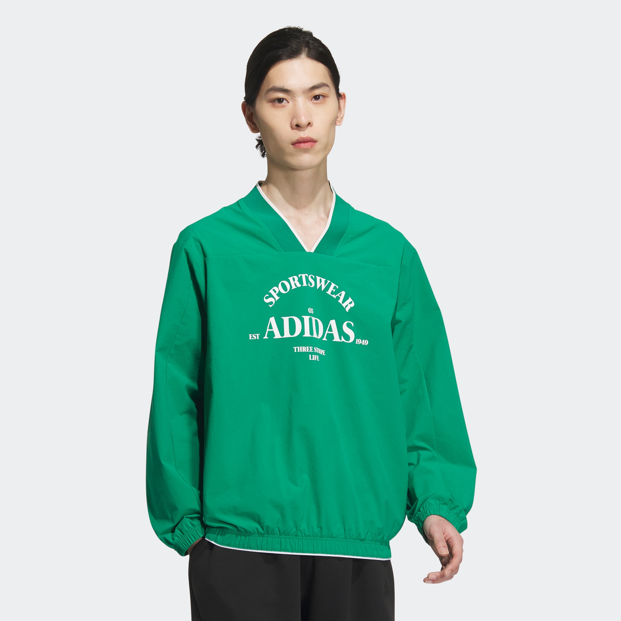 Мужской свитшот adidas VERBIAGE WOVEN SWEATSHIRT зеленый