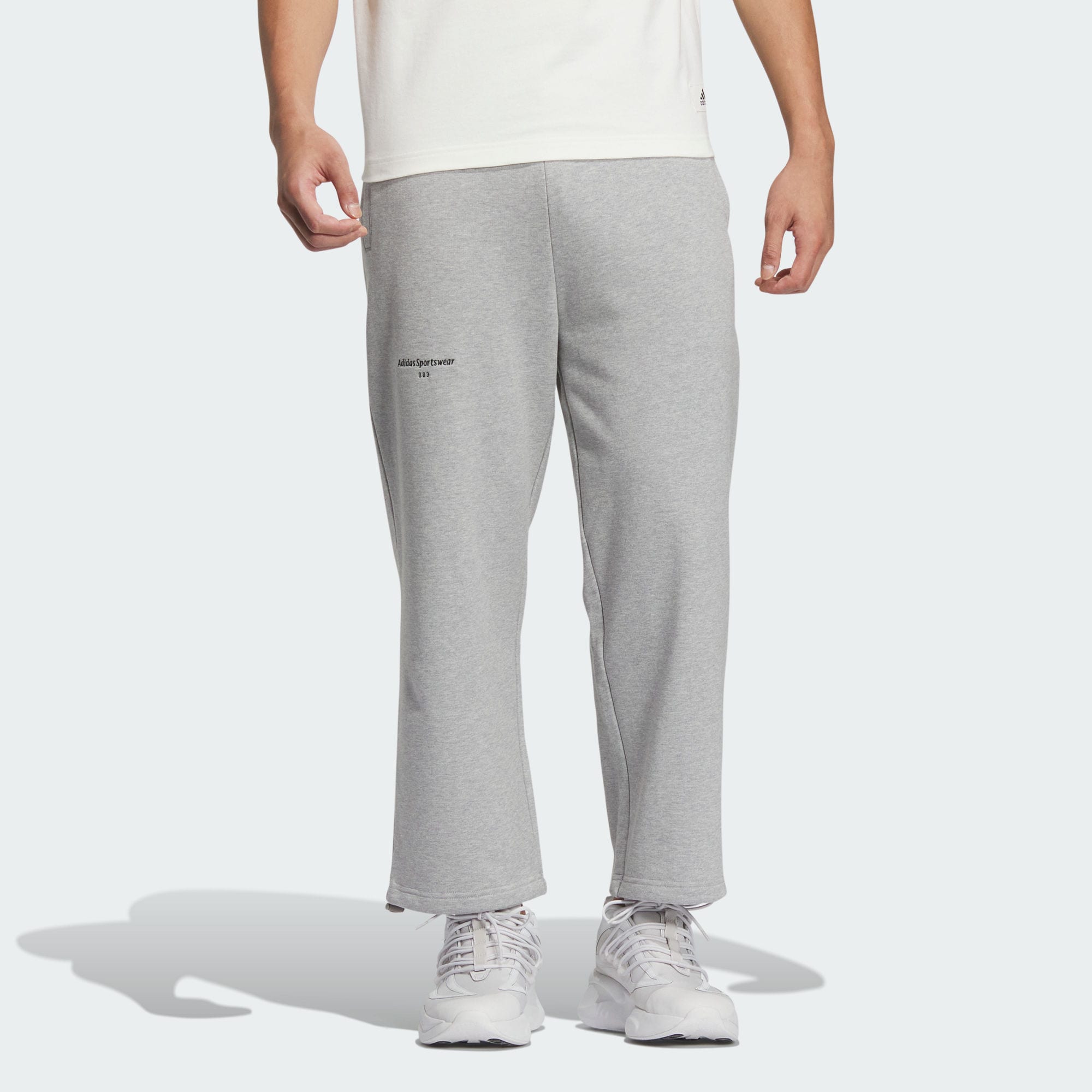 Мужские брюки adidas SMALL LOGO PANTS серые