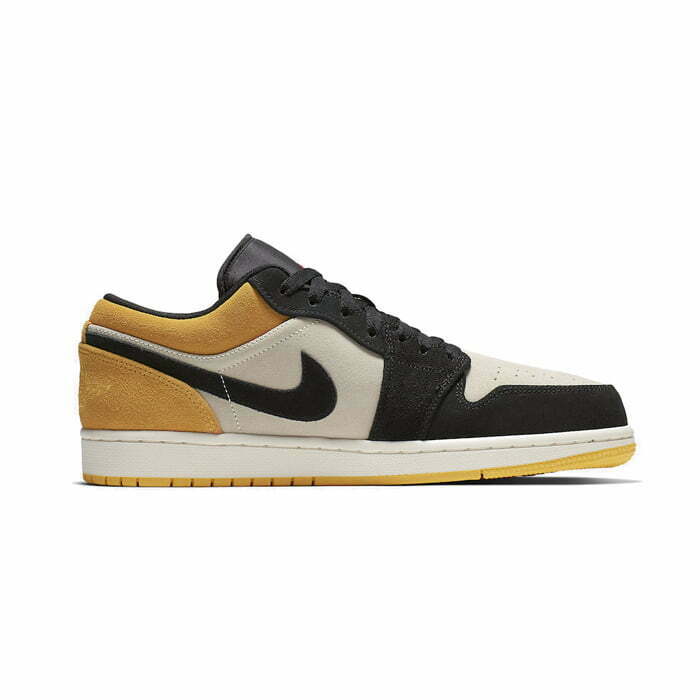 Кроссовки Nike Air Jordan 1 Low Sail University Gold Black