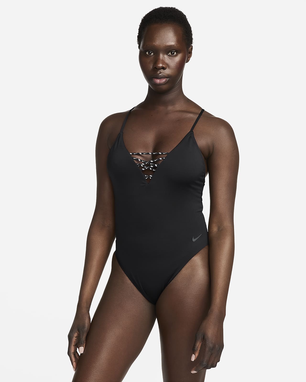 Женский купальник Nike Swim Sneakerkini 2.0 черный